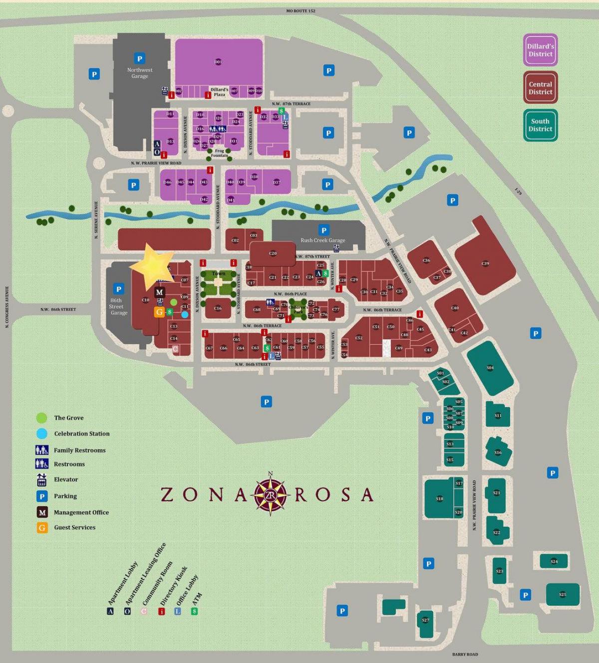 zona rosa in Mexico-Stad kaart