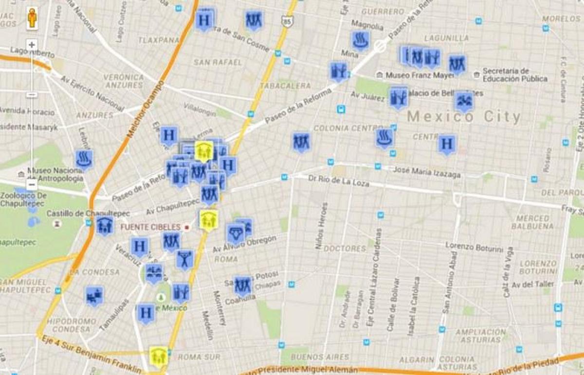 gay-kaart Mexico-Stad