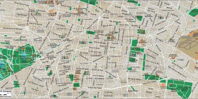 Mexico-Stad straat kaart