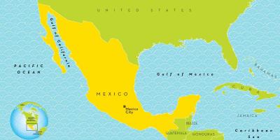 Een kaart van Mexico-Stad