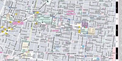 Kaart van streetwise Mexico-Stad
